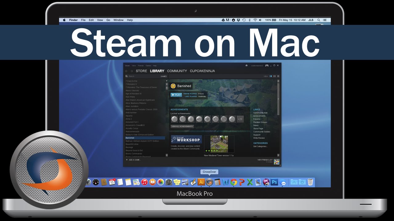 install steam for windows on a mac with wine